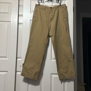 Men’s Haggar flat front dark tan dress pant